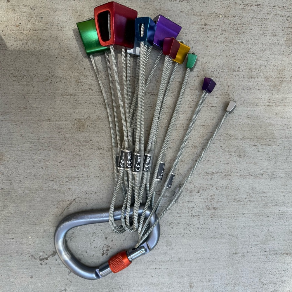 Black diamond rock climbing stopper set #4-13